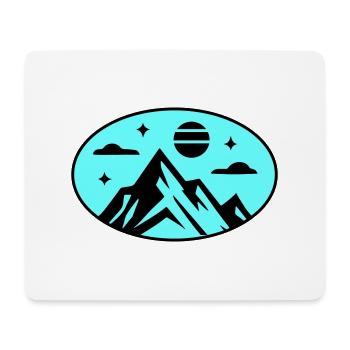 Mountains icon - Mouse Pad (horizontal) - white - Front