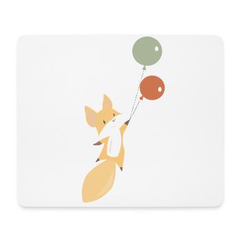 Renard ballons renards Ballon enfant doux - Tapis de souris (format paysage) - blanc - Devant
