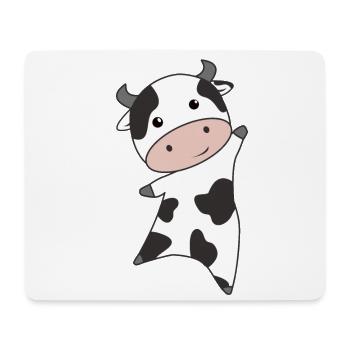 Kuh Kalb Baby Kühe Kuhflecken süße Tiere für Kind - Mousepad (Querformat) - Weiß - Vorne