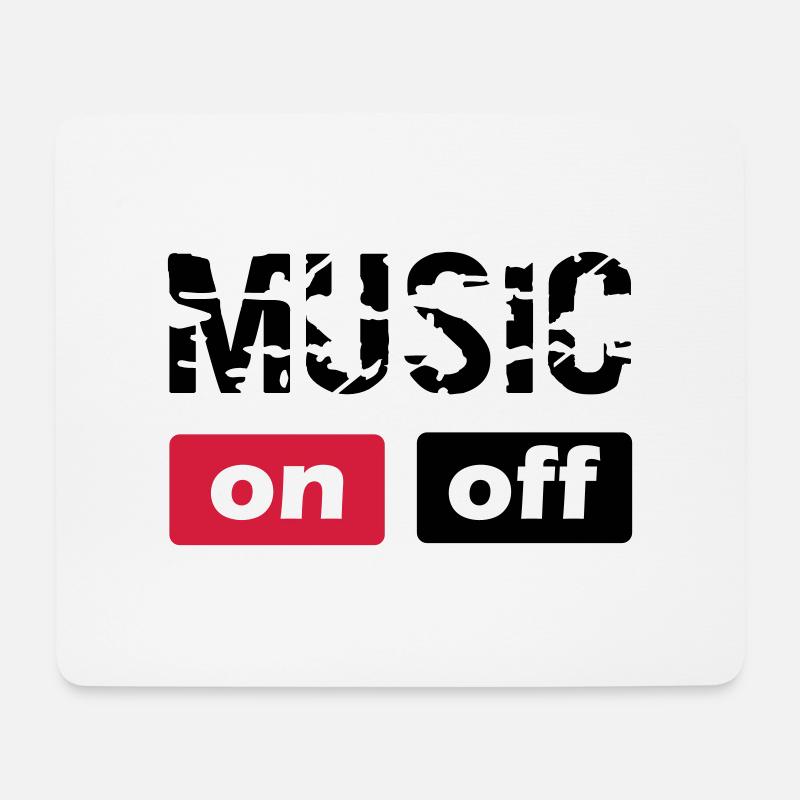 music - Mouse Pad (horizontal) - white