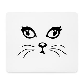 Pussy-cat Katze - Mousepad (Querformat) - Weiß - Vorne
