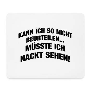 Kann ich so nicht... - Mousepad (Querformat) - Weiß - Vorne