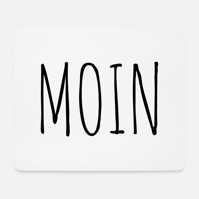 MOIN TYPO - Mousepad (Querformat) - Weiß