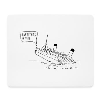 Everything is fine - Mousepad (Querformat) - Weiß - Vorne