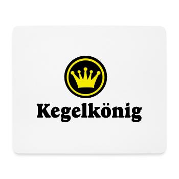 kegeln - Mousepad (Querformat) - Weiß - Vorne