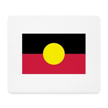 Fahne Flagge Aborigines - Mousepad (Querformat) - Weiß - Vorne