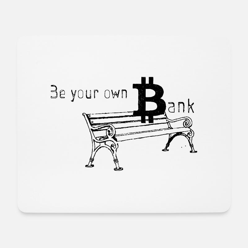 Bitcoin bank - Mouse Pad (horizontal) - white