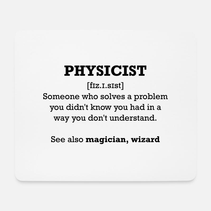 Physicist - wizard - Mousepad (Querformat) - Weiß