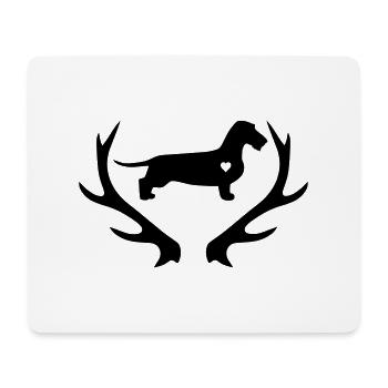 Rauhaarteckel aus der Wutzelgrube - Mousepad (Querformat) - Weiß - Vorne