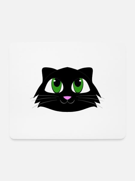 Cat - Mousepad (Querformat) - Weiß