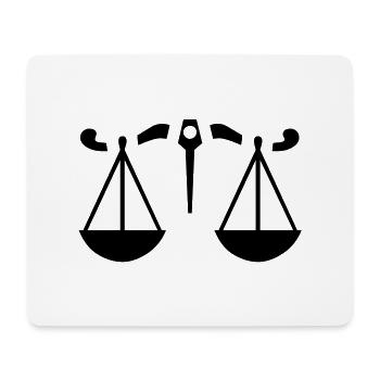 Sternzeichen - Waage - Mousepad (Querformat) - Weiß - Vorne