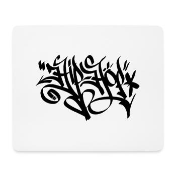 hip hop - Tapis de souris (format paysage) - blanc - Devant