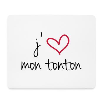 Ich liebe meinen Onkel - Mousepad (Querformat) - Weiß - Vorne