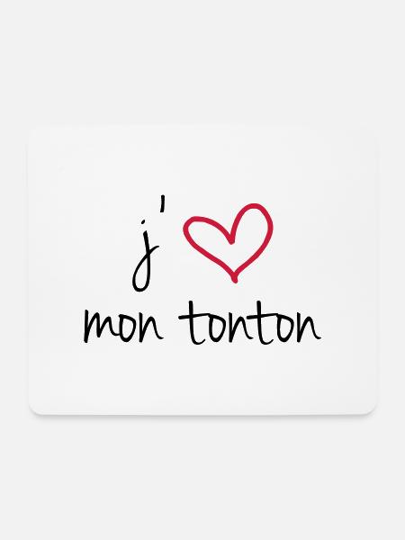 I Love My Uncle - Mouse Pad (horizontal) - white