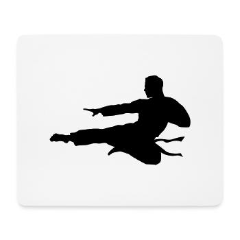 Karate male eu - Mouse Pad (horizontal) - white - Front