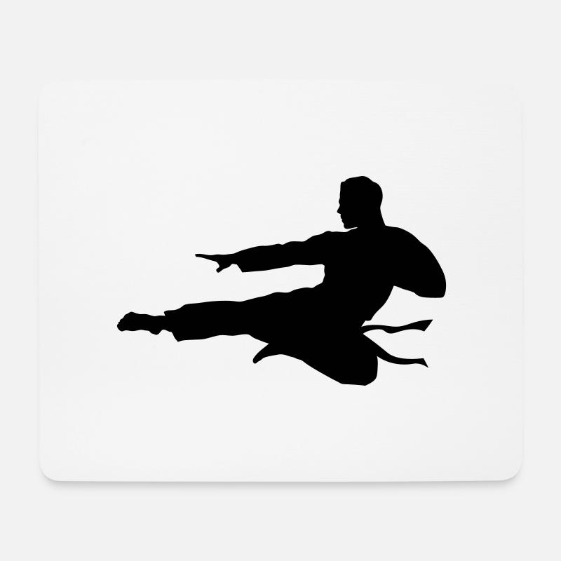 Karate male eu - Mouse Pad (horizontal) - white