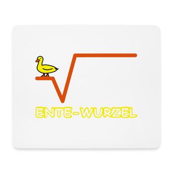 Ente Wurzel Farbig - Mousepad (Querformat) - Weiß - Vorne