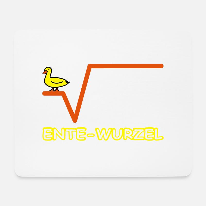 Ente Wurzel Farbig - Mousepad (Querformat) - Weiß