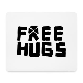 free hugs - Tapis de souris (format paysage) - blanc - Devant