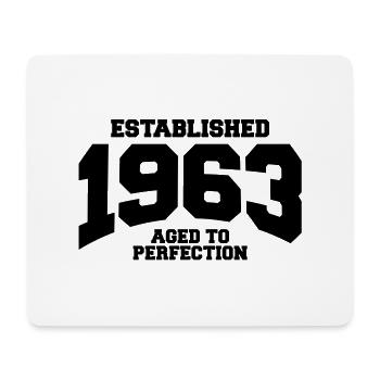 aged to perfection established 1963 (de) - Mousepad (Querformat) - Weiß - Vorne