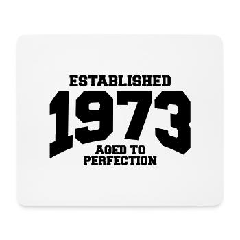 aged to perfection established 1973 (de) - Mousepad (Querformat) - Weiß - Vorne