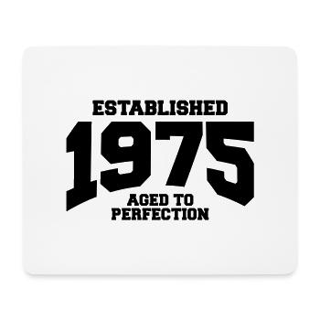 aged to perfection established 1975 (uk) - Mouse Pad (horizontal) - white - Front