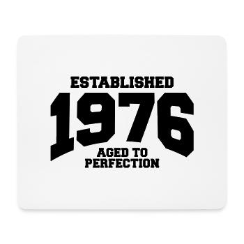 aged to perfection established 1976 (de) - Mousepad (Querformat) - Weiß - Vorne