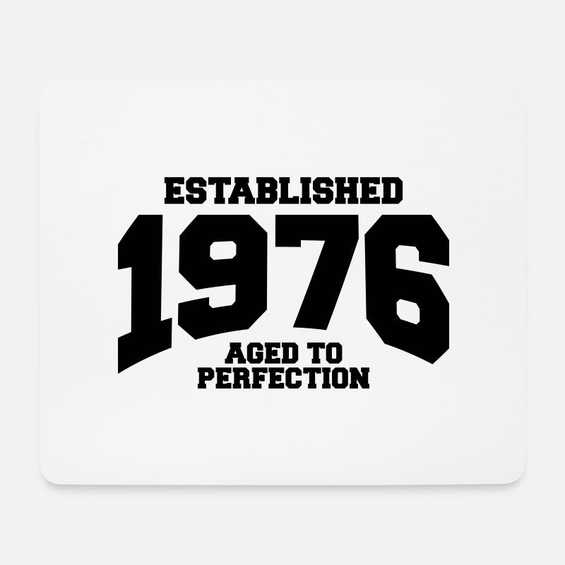 aged to perfection established 1976 (uk) - Mouse Pad (horizontal) - white