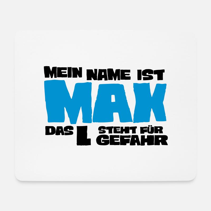 max - Mousepad (Querformat) - Weiß