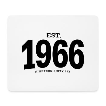 EST. 1966 Nineteen Sixty Six - Mouse Pad (horizontal) - white - Front