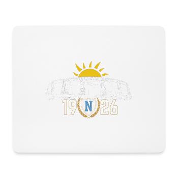 Soleil levant sur le Stade San Paolo - version blanche - Tapis de souris (format paysage) - blanc - Devant