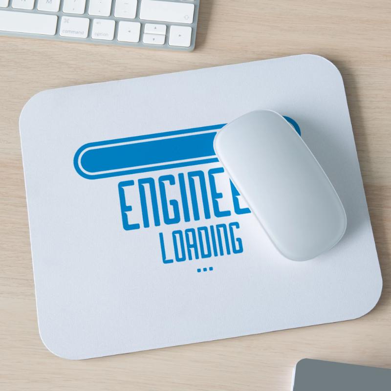 blue loading loading engineer please wait wa Mouse Pad (horizontal)