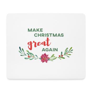 make christmas great again Weihnachten Geschenk - Mousepad (Querformat) - Weiß - Vorne