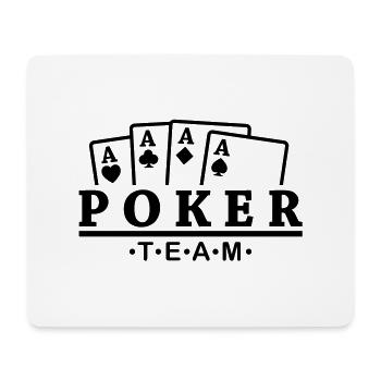 poker_team__f1 - Mousepad (Querformat) - Weiß - Vorne