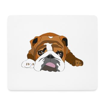 bulldog - Mouse Pad (horizontal) - white - Front