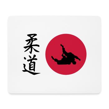 Judo - Judoka - Tapis de souris (format paysage) - blanc - Devant