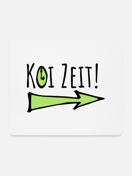 koi zeit - keine zeit schwäbisch - Mousepad (Querformat) - Weiß