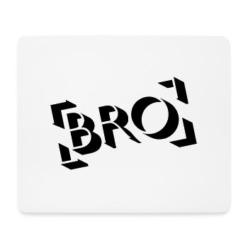 BRO Stamp - Tapis de souris (format paysage) - blanc - Devant