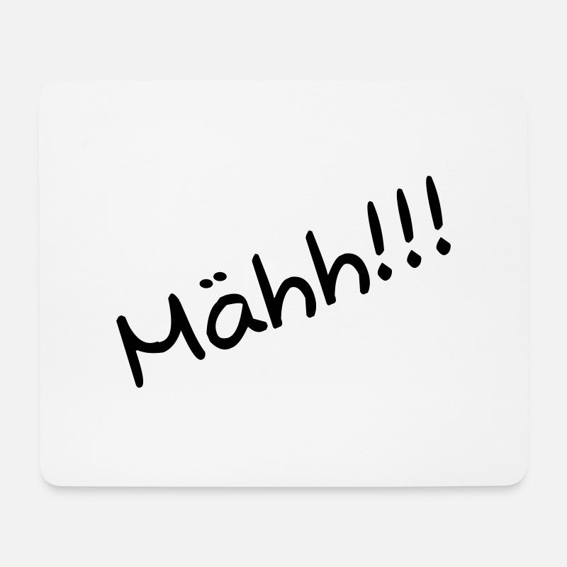 schaf_hinten - Mousepad (Querformat) - Weiß