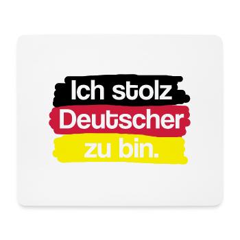 Je suis fier d'être allemand. - Tapis de souris (format paysage) - blanc - Devant