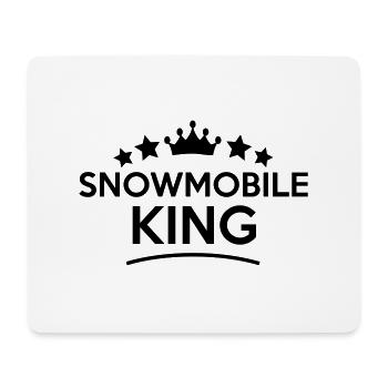 snowmobile king stars - Mousepad (Querformat) - Weiß - Vorne