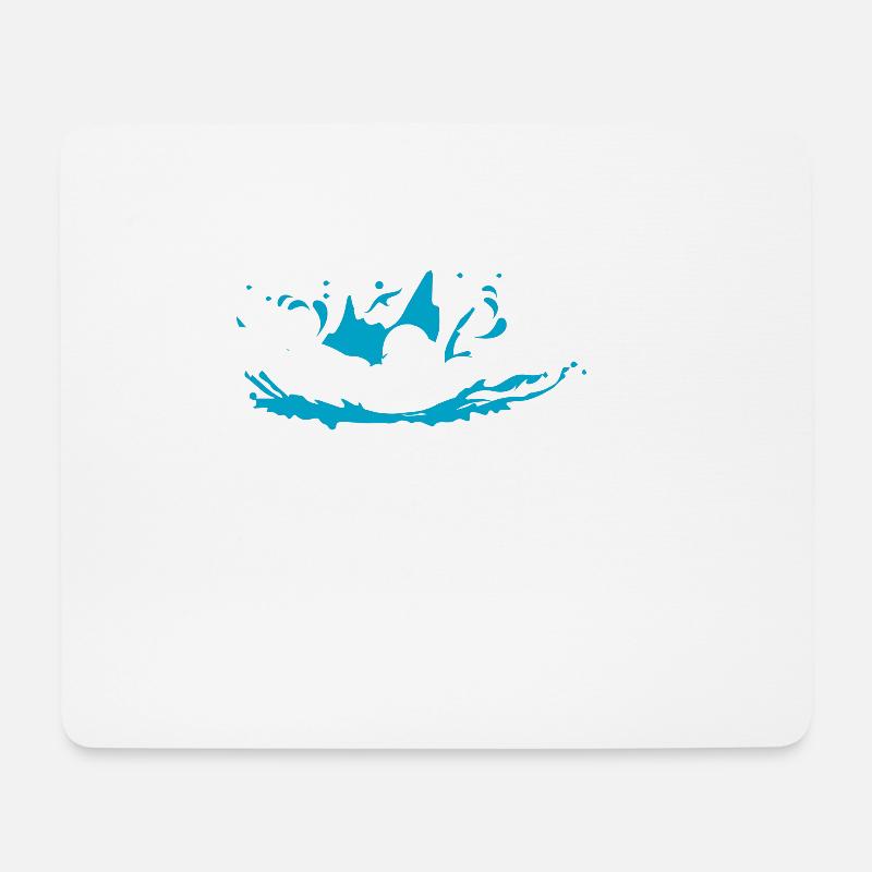 Swimming - Mousepad (Querformat) - Weiß