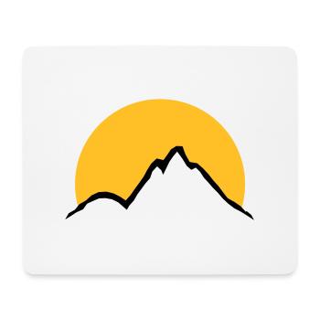 Beautiful mountains Sun - Mouse Pad (horizontal) - white - Front