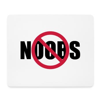 Aucun signe de noobs interdit - Tapis de souris (format paysage) - blanc - Devant