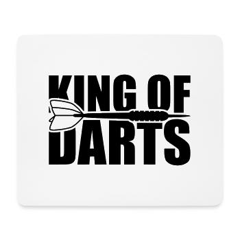 king_of_darts_f1 - Mousepad (Querformat) - Weiß - Vorne