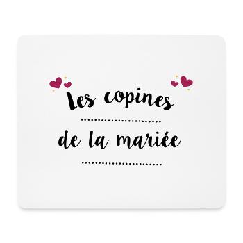 Les copines de la mariée - Tapis de souris (format paysage) - blanc - Devant