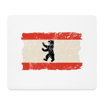 Berlin Vintage Flag - Mousepad (Querformat) - Weiß - Vorne