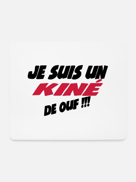 Je suis un kiné de ouf !!! 222 - Mouse Pad (horizontal) - white