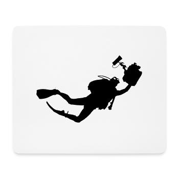 Diver - Mouse Pad (horizontal) - white - Front