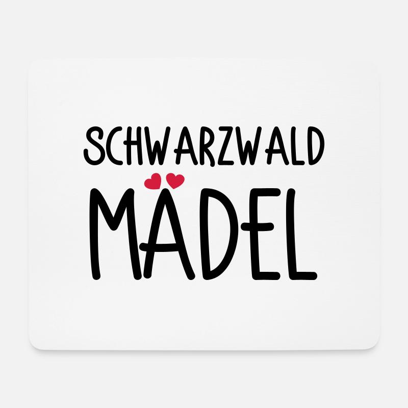 Schwarzwaldmädel - Mousepad (Querformat) - Weiß